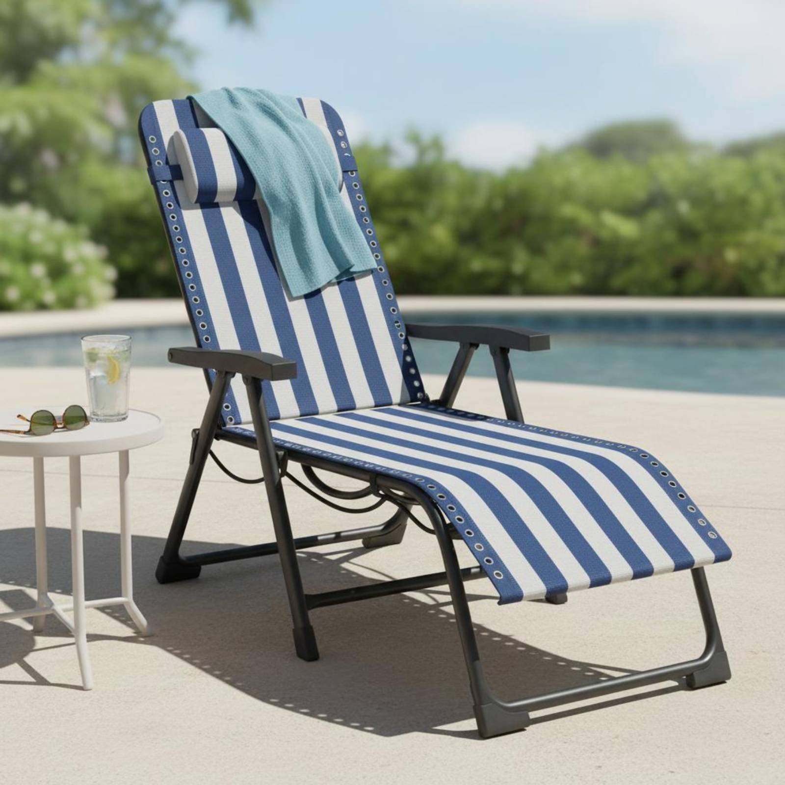 Home Textiles & Decorations - Recliner Textile Panel Striped Recliner Sling