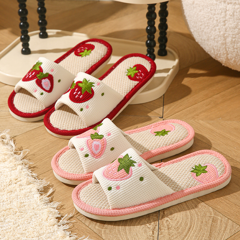 Strawberry Linen Women Slipper - огляд і ціна Home Textile